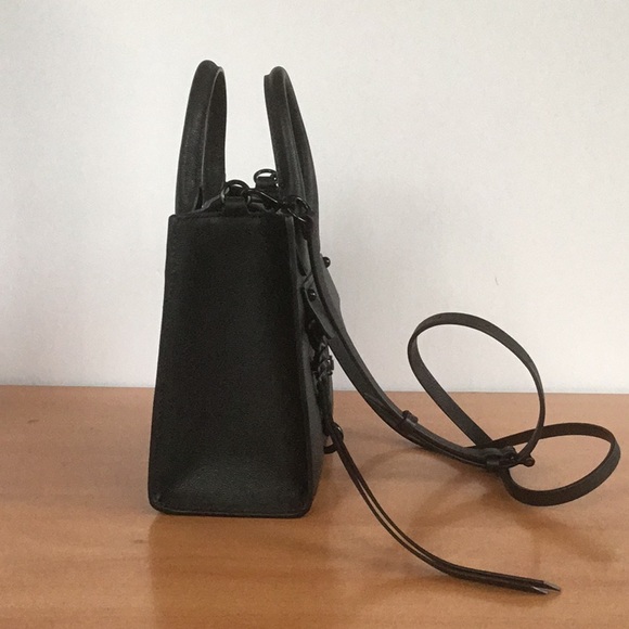 Rebecca Minkoff Megan Mini Tote In Black - Picture 3 of 5